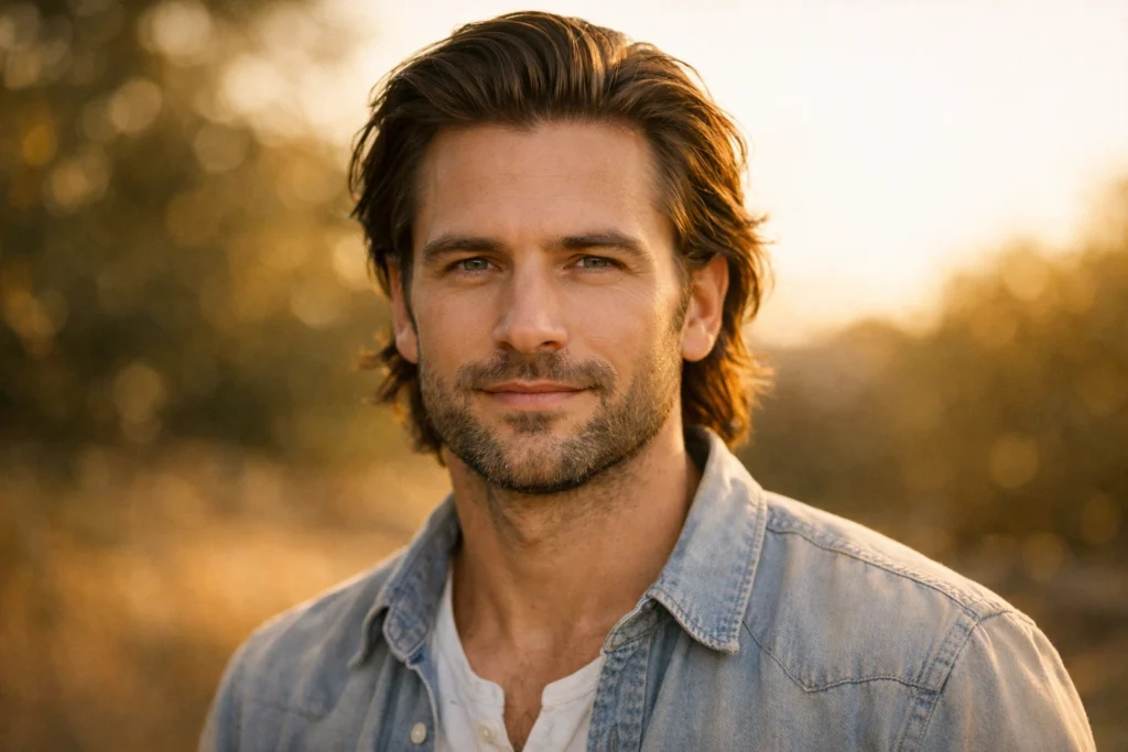 The Pushed Back Natural Look