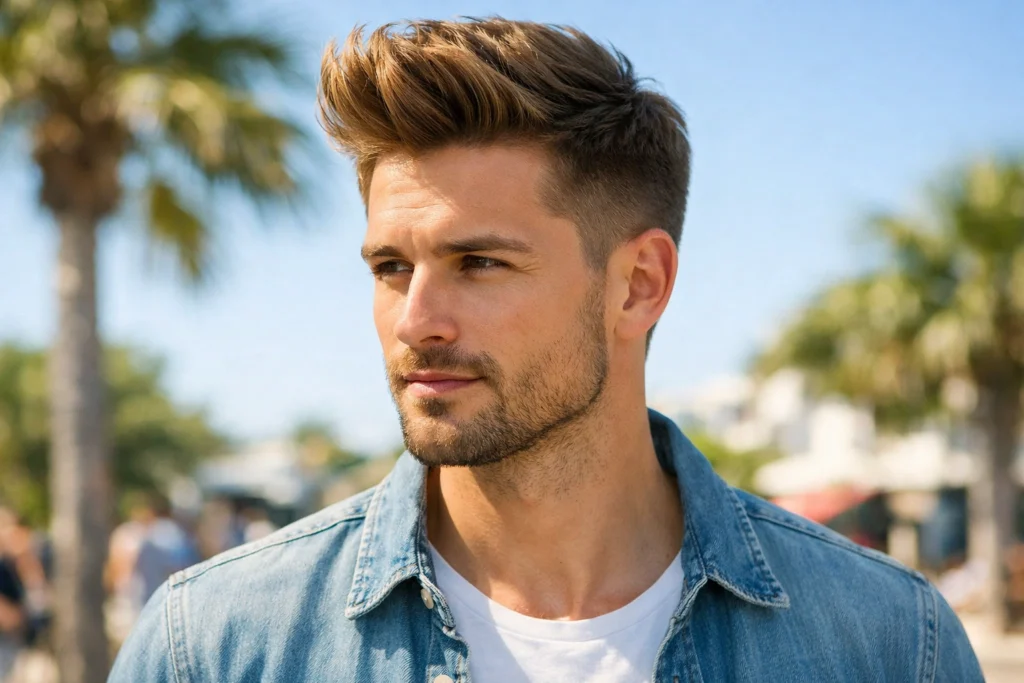 The Quiff with Taper Fade