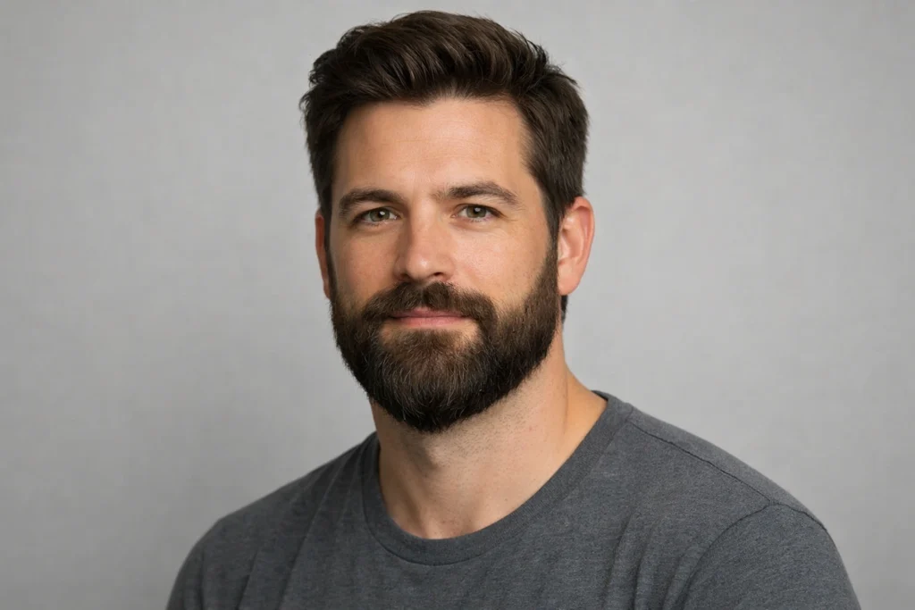 The Rounded Ducktail Beard