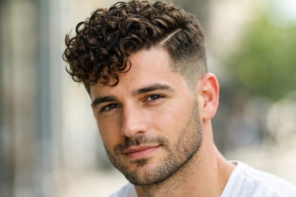 The Side Part for Curly Hair