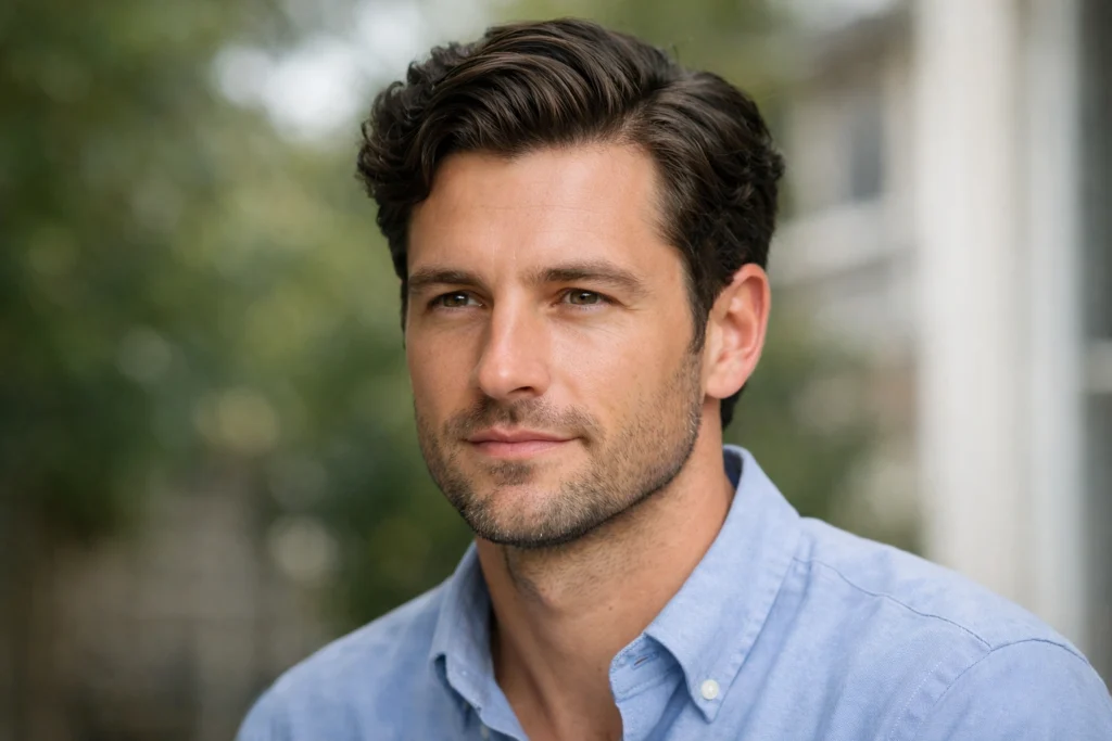 The Side Part for Wavy Hair