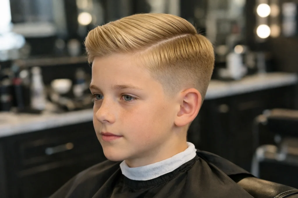 The Side Part with Taper Fade