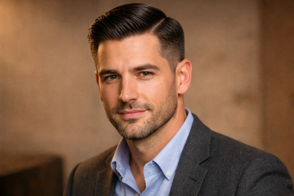 The Side Part with Taper Fade