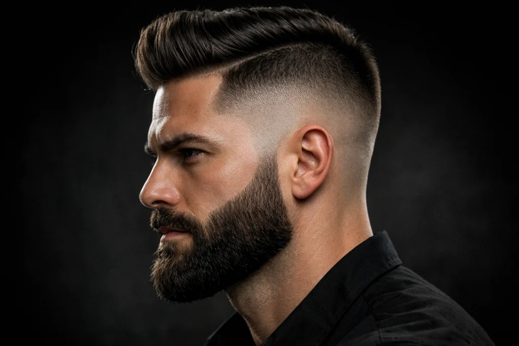 The Skin Fade Undercut With Beard