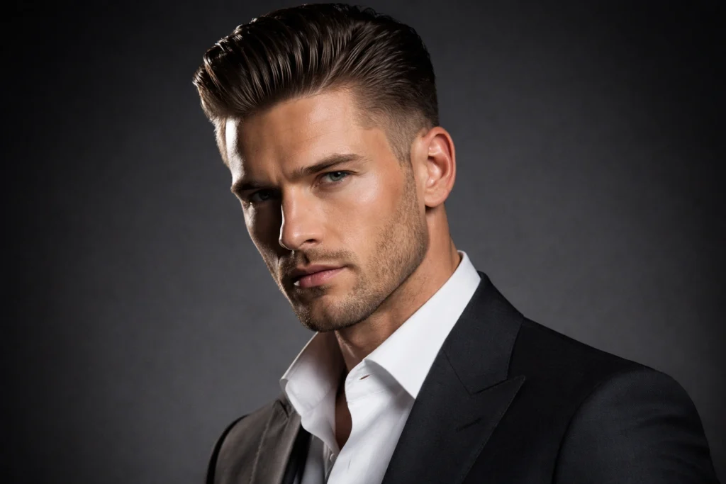 The Slick Back Taper Fade