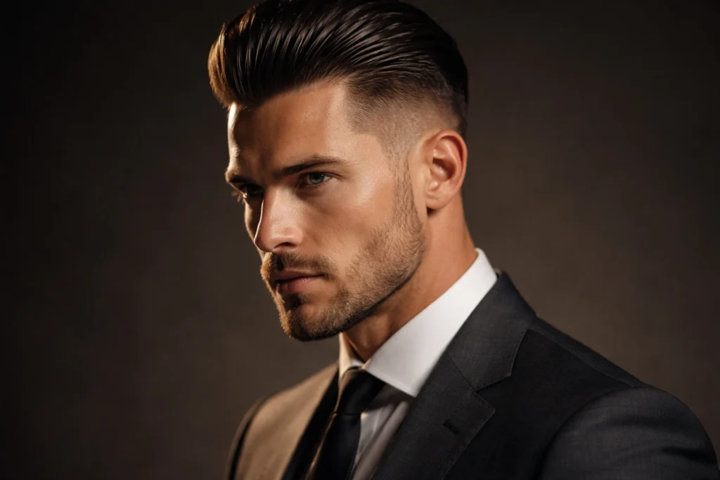 The Slicked Back Disconnected Undercut