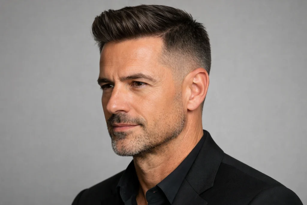 The Taper Fade Hairstyles for 50-Year-Old Men
