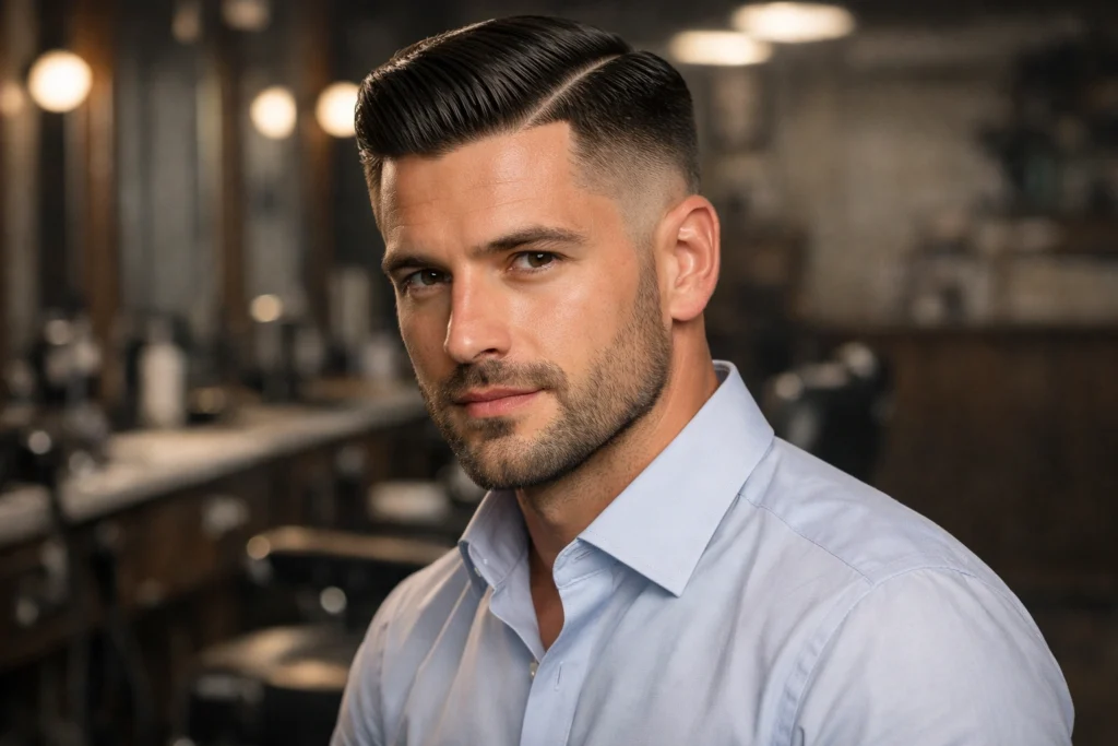 The Taper Fade Comb Over