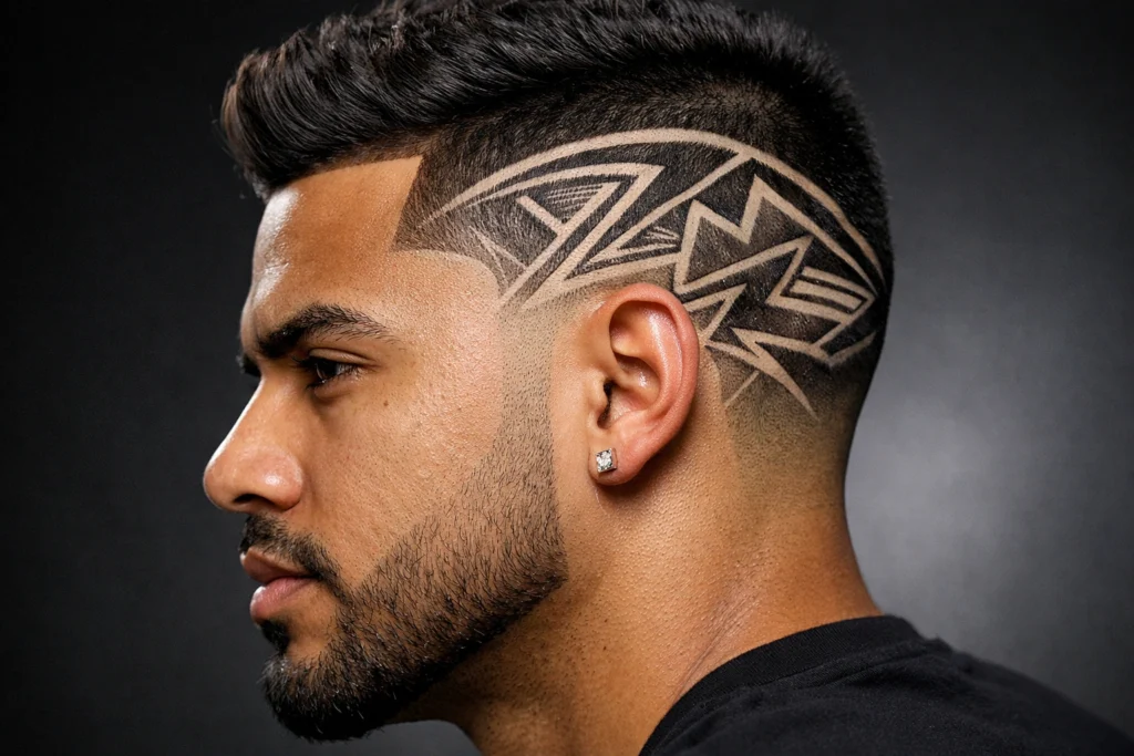 The Taper Fade with Designs
