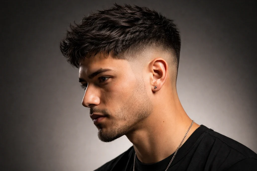The Taper Fade with Textured Top