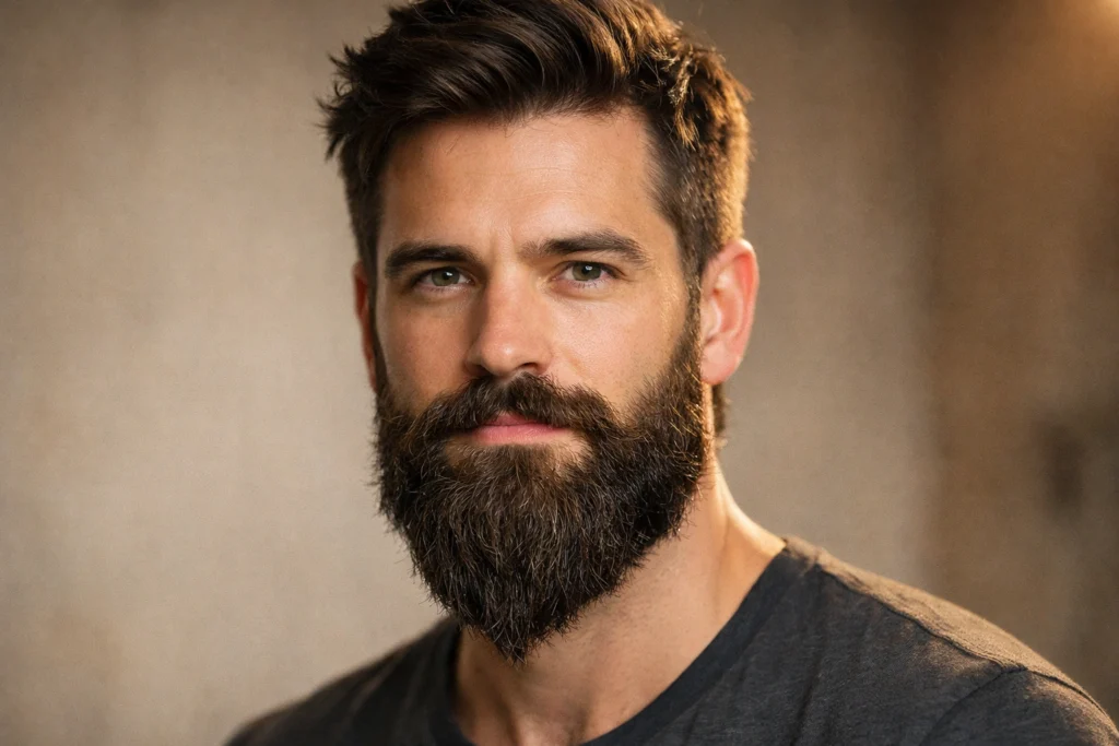 The Textured Ducktail Beard