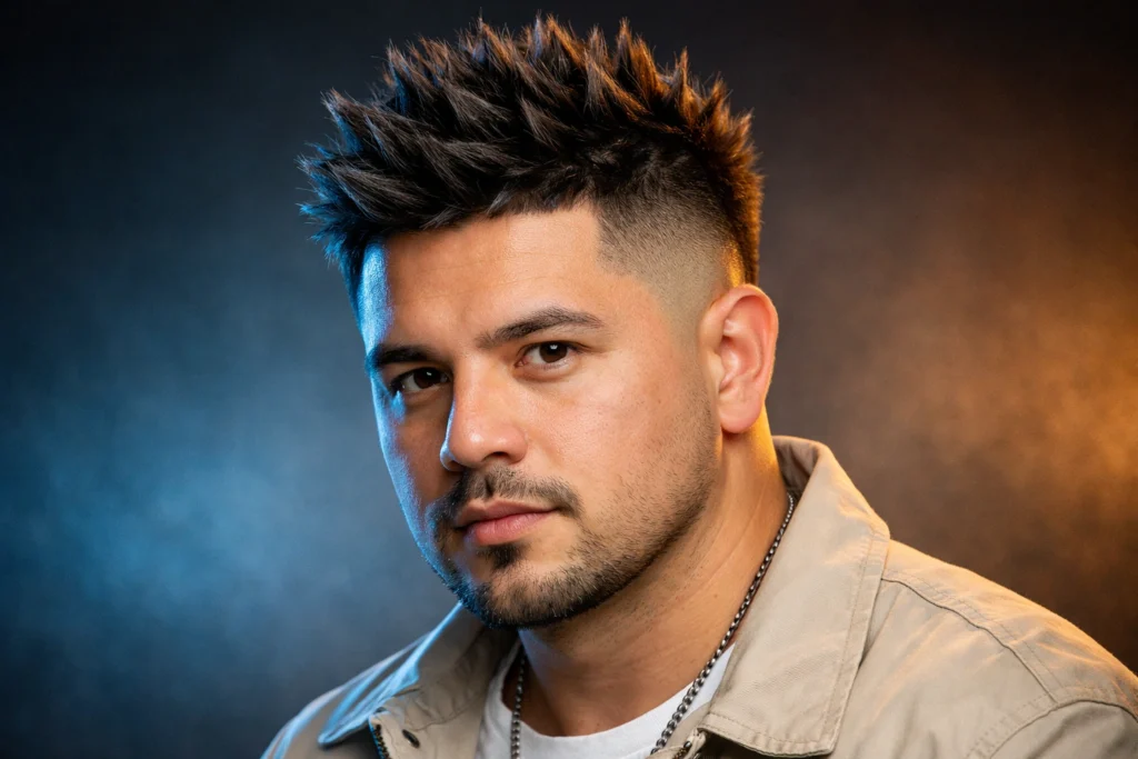 The Textured Spikes with Drop Fade