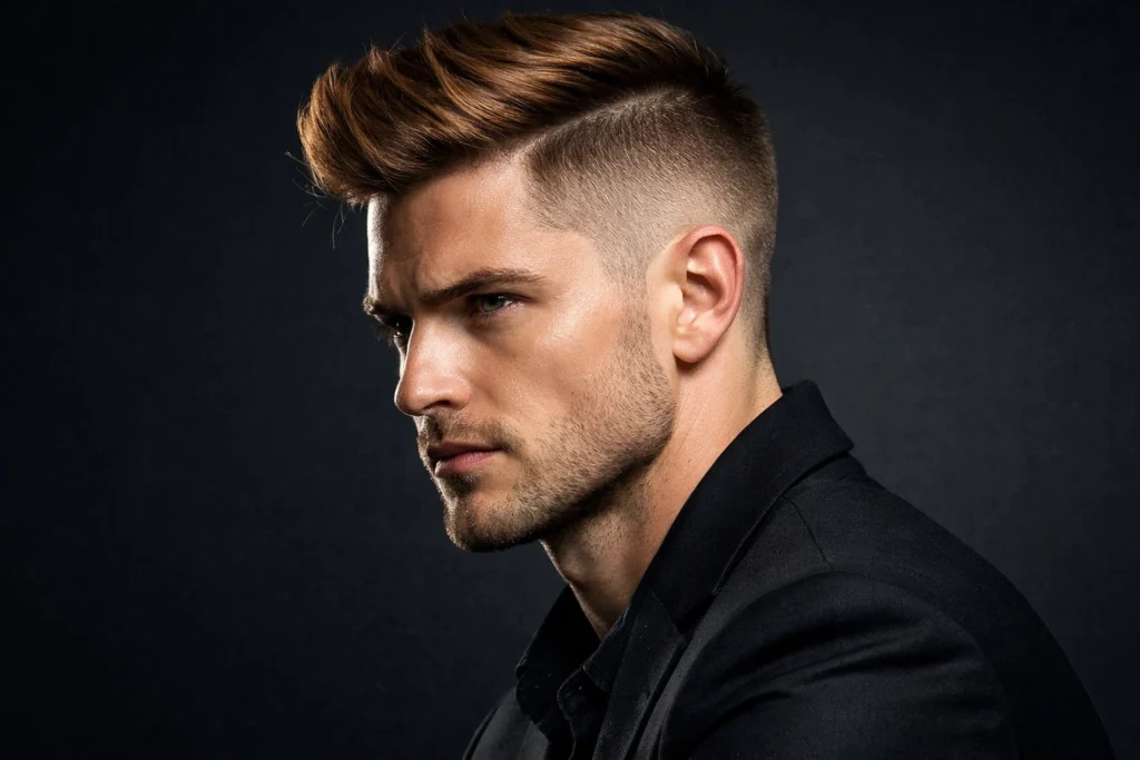 The Undercut with Light Brown Hair