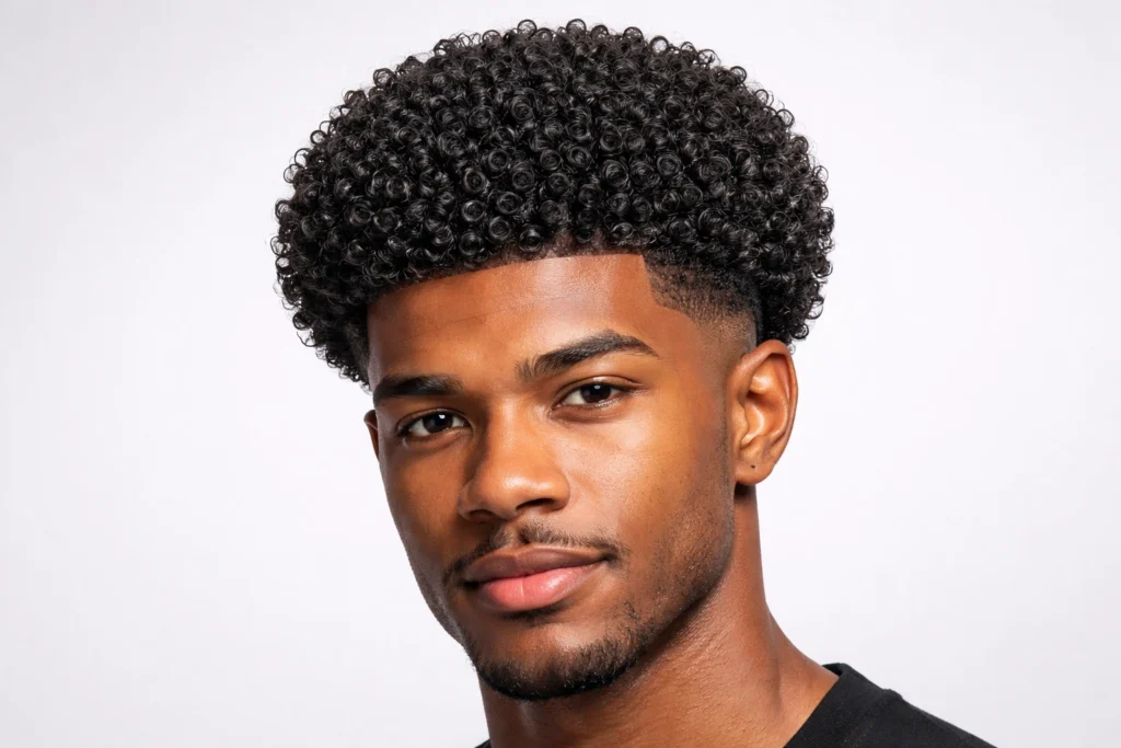 Tight Curly Broccoli Haircut