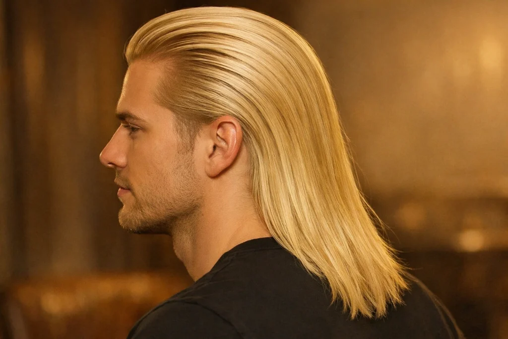 Vanilla Blonde Long Slick Back