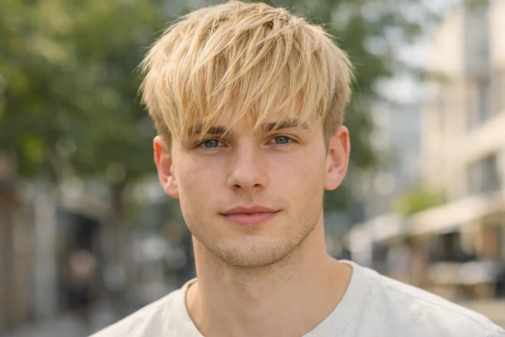 Vanilla Blonde Textured Fringe