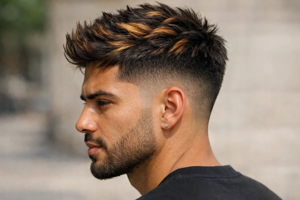 Caramel and Brown Sugar Highlights on Dark Hair