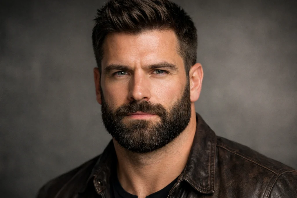 Full Beard Styles for Square Face