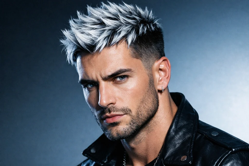 Platinum Highlights, Frosted Tips, and Bold Contrast