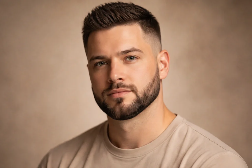 Short Boxed Beard with Angular Shaping