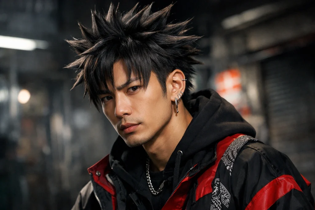 The Anime-Inspired Textured Spikes