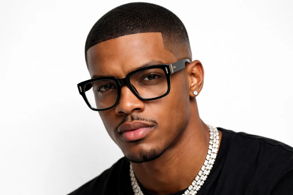 The Buzz Cut with Hard Line-Up