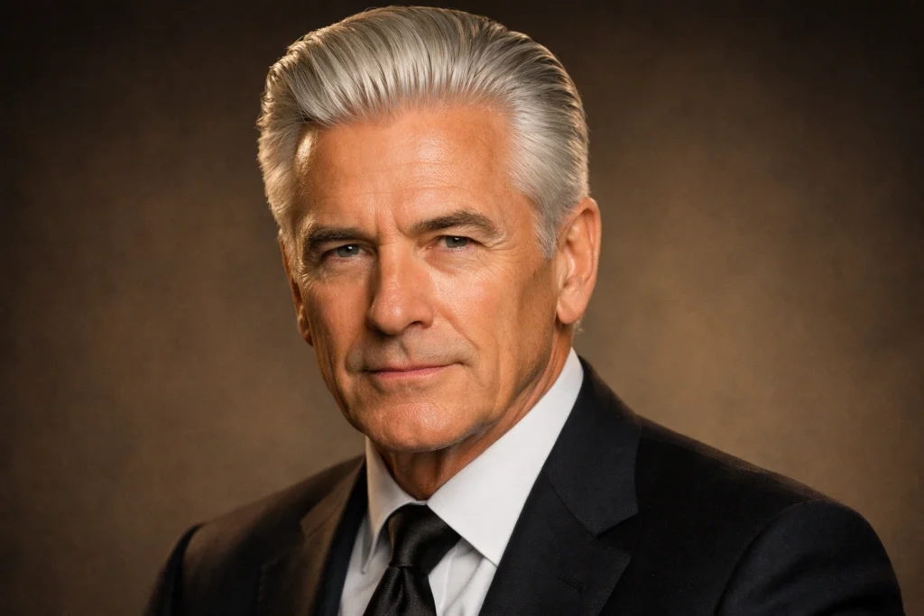 The Classic Silver Slick Back