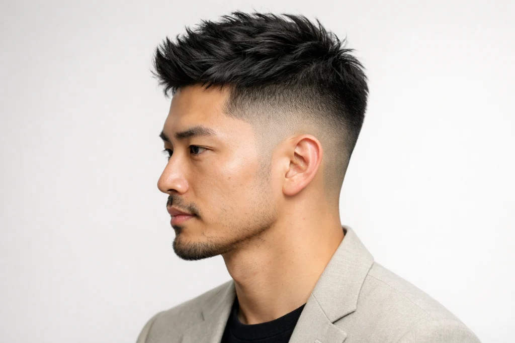 The Japanese Fade with Textured Top