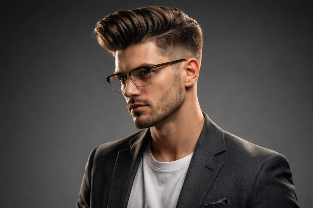 The Modern Pompadour with Fade