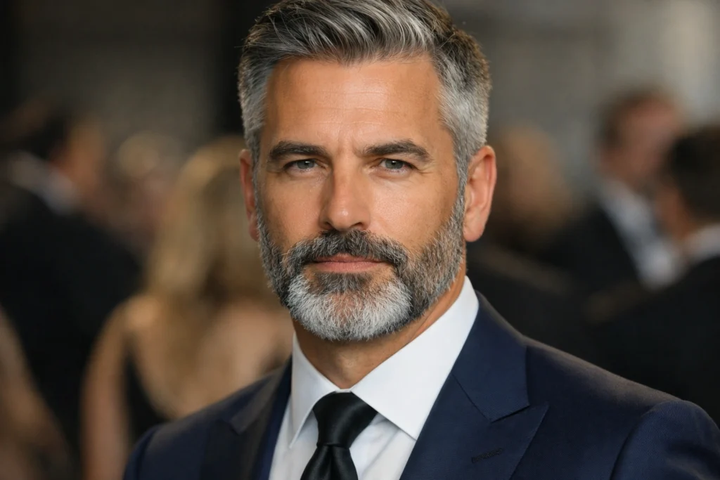 The Salt-and-Pepper Precision Beard