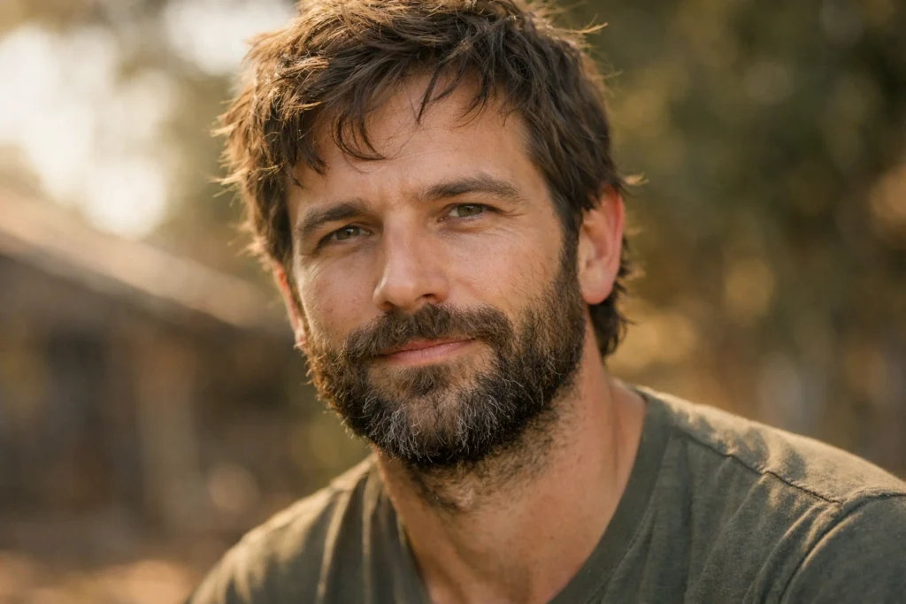 The Scruffy or Textured Natural Beard