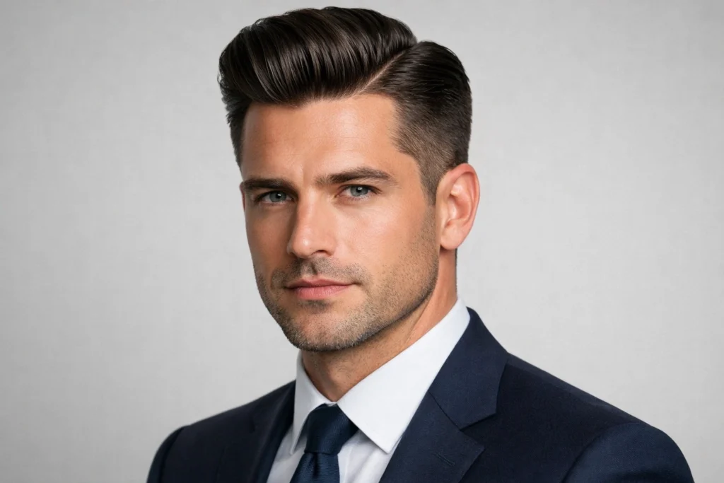 The Side-Part Taper and Pompadour Variations