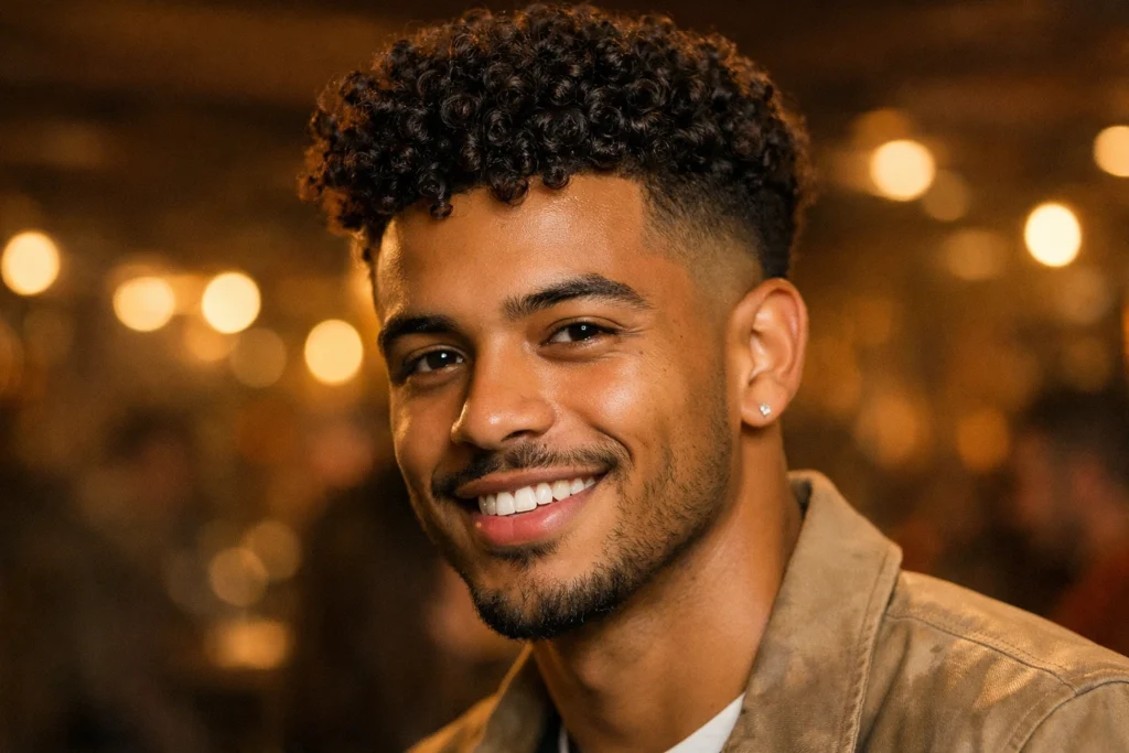 The Taper Fade with Natural Curls