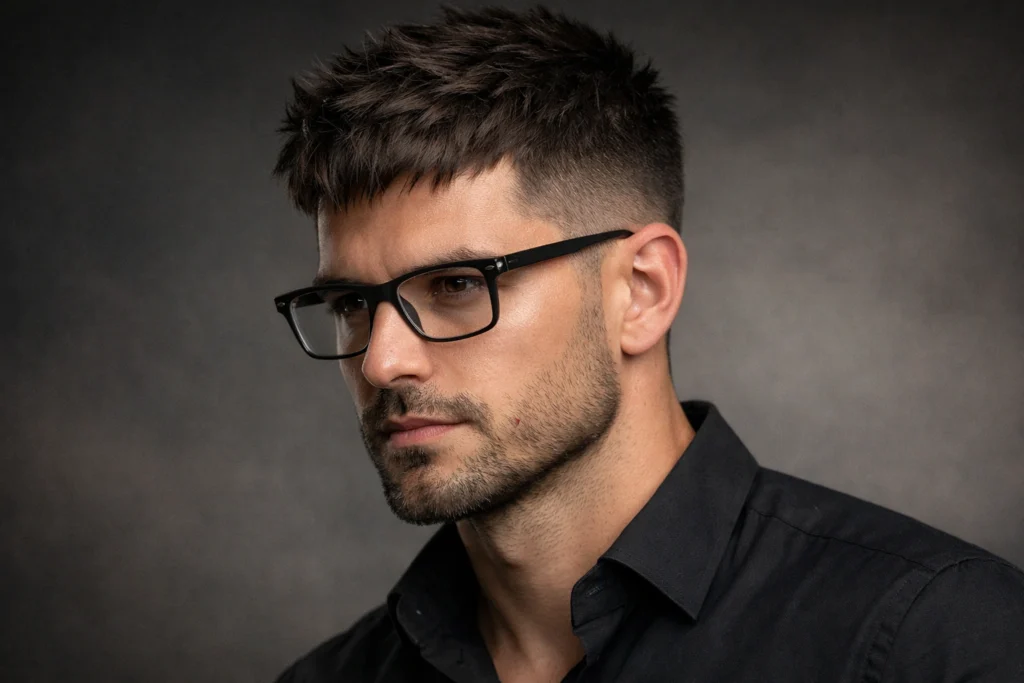 The Textured Crop with Low Taper Fade